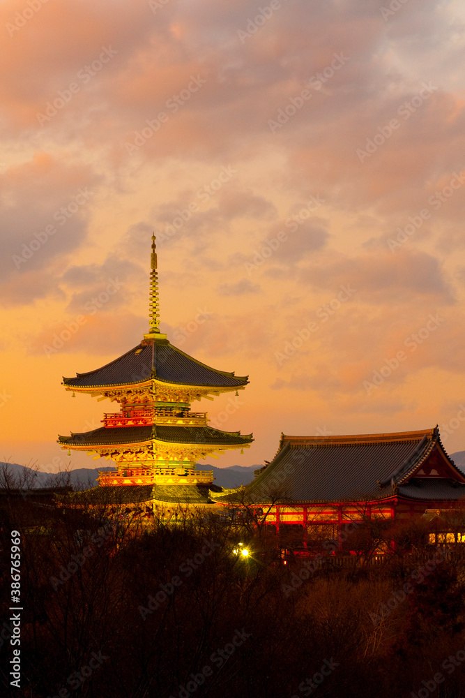 清水寺夕景