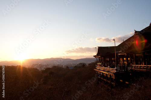 夕暮れの清水寺