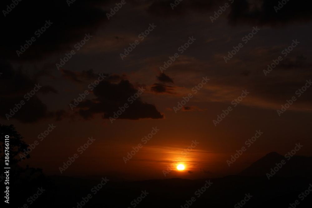 Naklejka premium Album mi x sunset