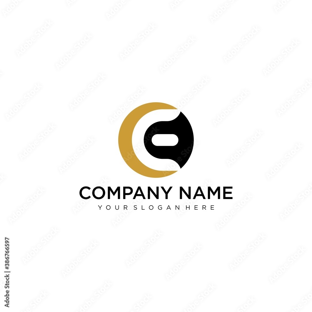 Letter E line logo design. Linear creative minimal monochrome monogram symbol. Universal elegant vector sign design. Premium business logotype. Graphic alphabet symbol for corporate business identity