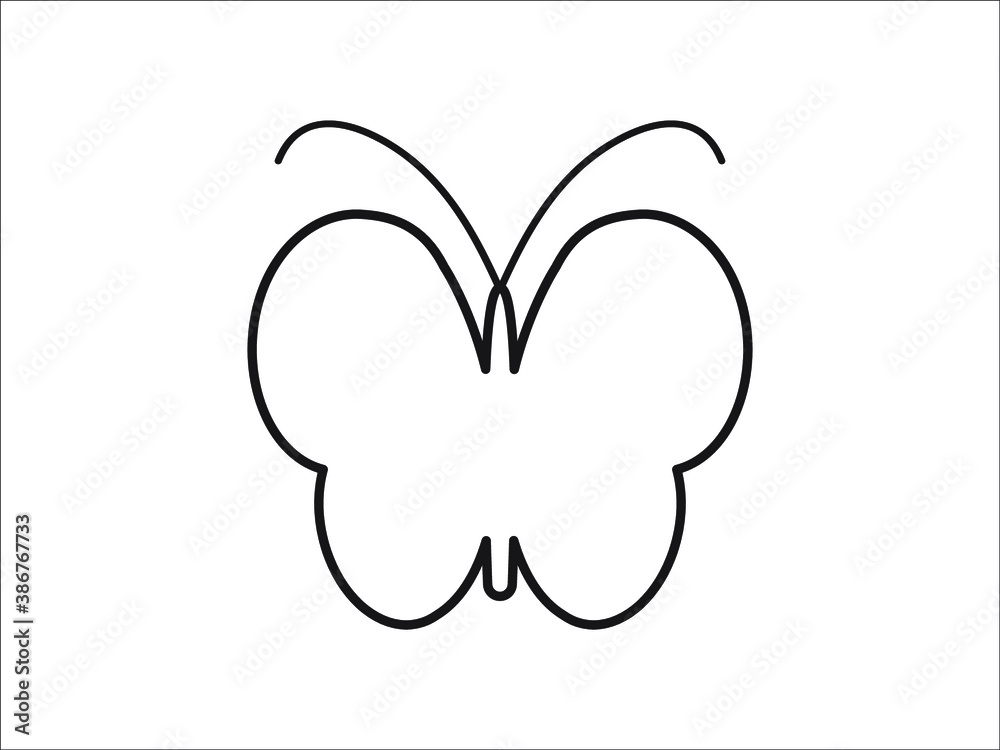Butterfly icon vector illustration eps10 Butterfly icon vector illustration eps10