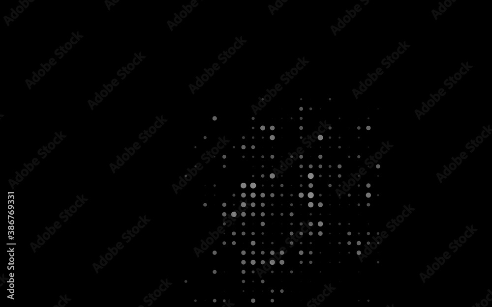 Dark Black vector cover with spots.