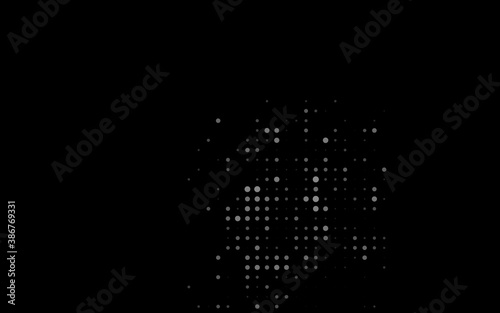Dark Black vector cover with spots. © Dmitry