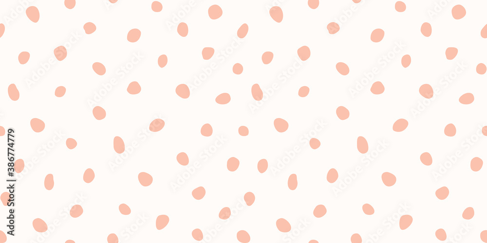 Hipster monochrome seamless polka dot pattern. Vector irregular abstract texture with random hand drawn spots. Hipster monochrome seamless polka dot pattern. Vector irregular abstract texture with random hand drawn spots.