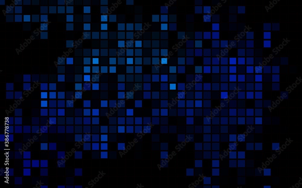 Dark BLUE vector template with crystals, rectangles. Dark BLUE vector template with crystals, rectangles.