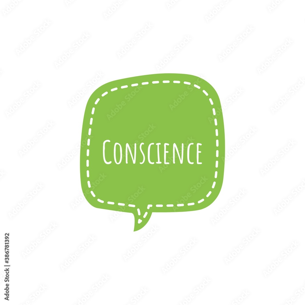 Eco Conscience Lifestyle Word Quote Lettering Illustration