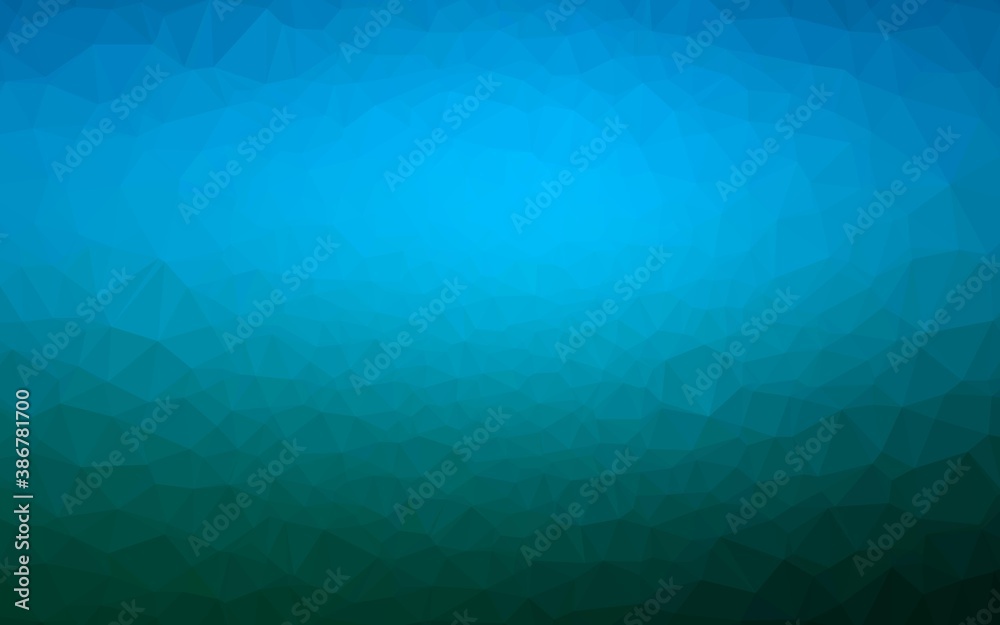 Light BLUE vector low poly cover.