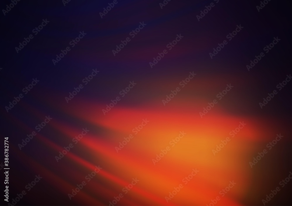 Obraz premium Dark Pink, Yellow vector blurred shine abstract background.