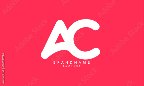 Alphabet letters Initials Monogram logo AC, CA, A and C