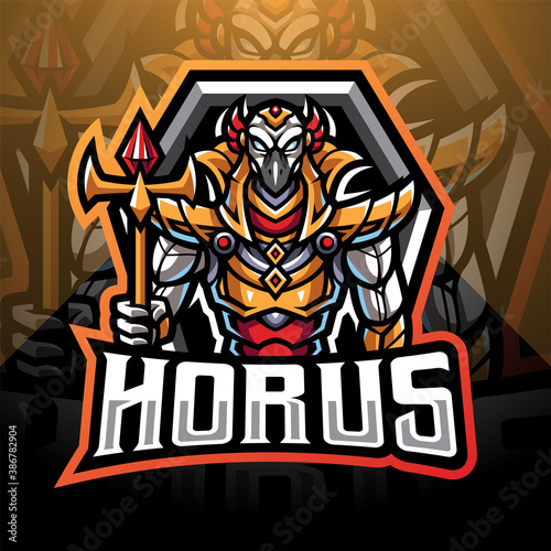 Horus esport mascot logo