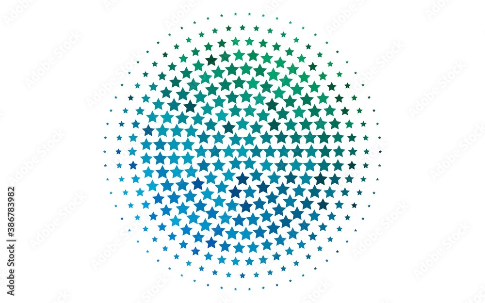 Light Blue, Green vector texture with beautiful stars. Light Blue, Green vector texture with beautiful stars.