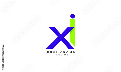 Alphabet letters Initials Monogram logo XI, IX, X and I