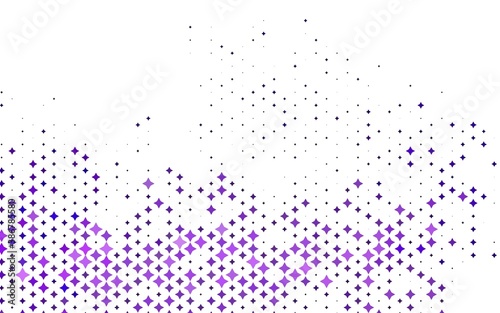 Light Purple vector texture with beautiful stars.