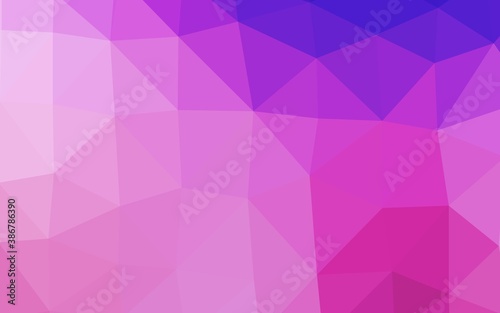 Light Pink, Blue vector abstract polygonal cover.