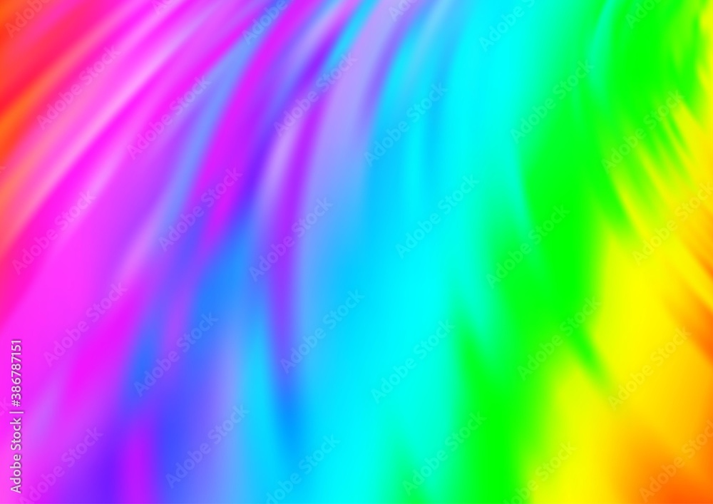 Obraz premium Light Multicolor, Rainbow vector glossy abstract background.