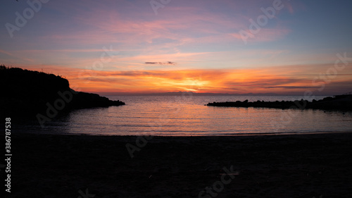 sunset at the beach