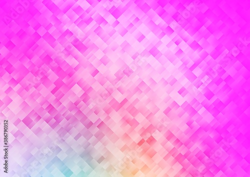 Light Pink vector cover in polygonal style.