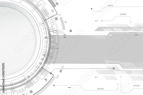 Vector circuit board and communication concept for technology background