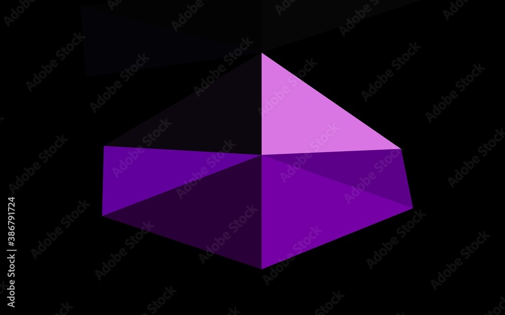 Light Purple vector blurry triangle texture.