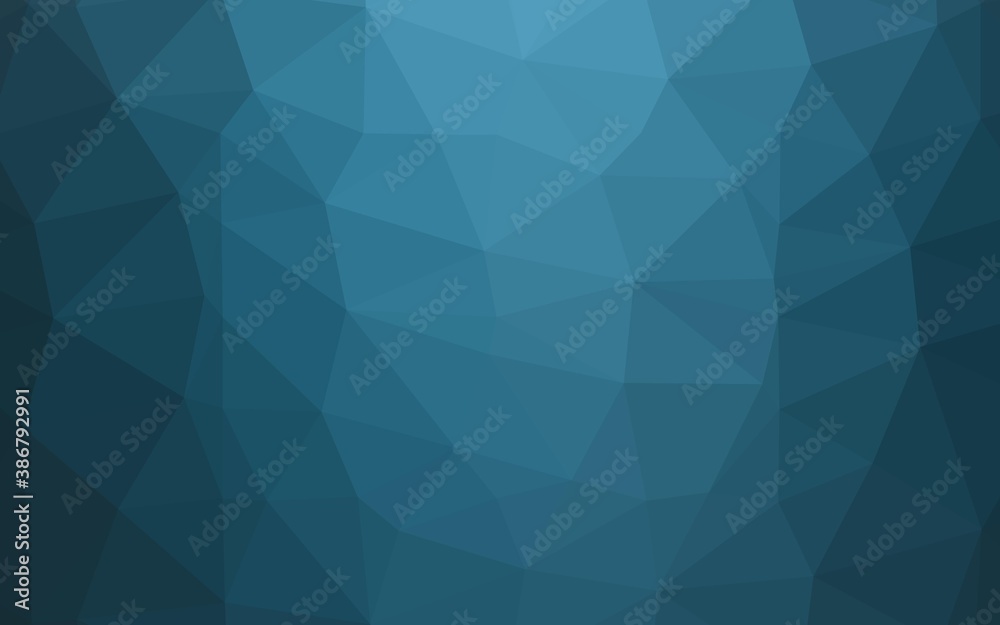 Obraz premium Light BLUE vector abstract mosaic background.