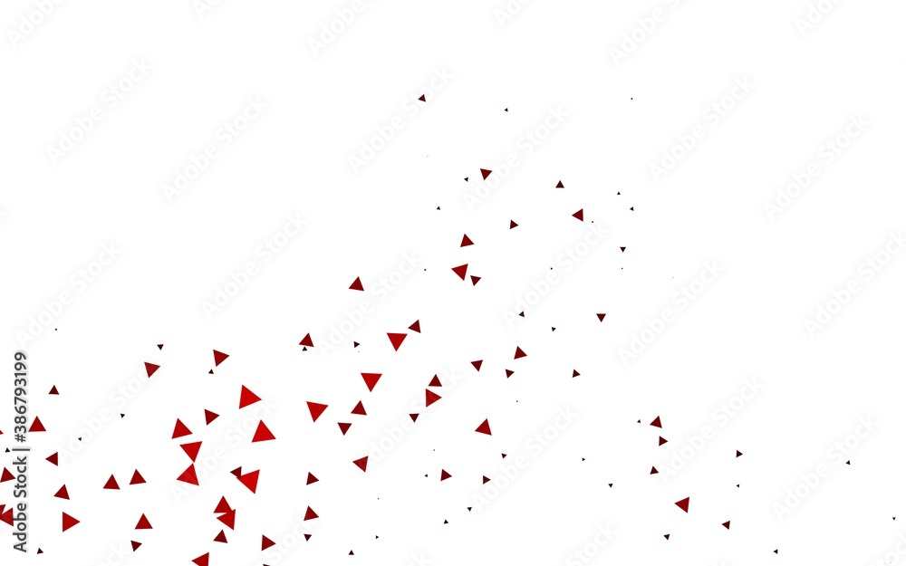 Light Red vector layout with lines, triangles.