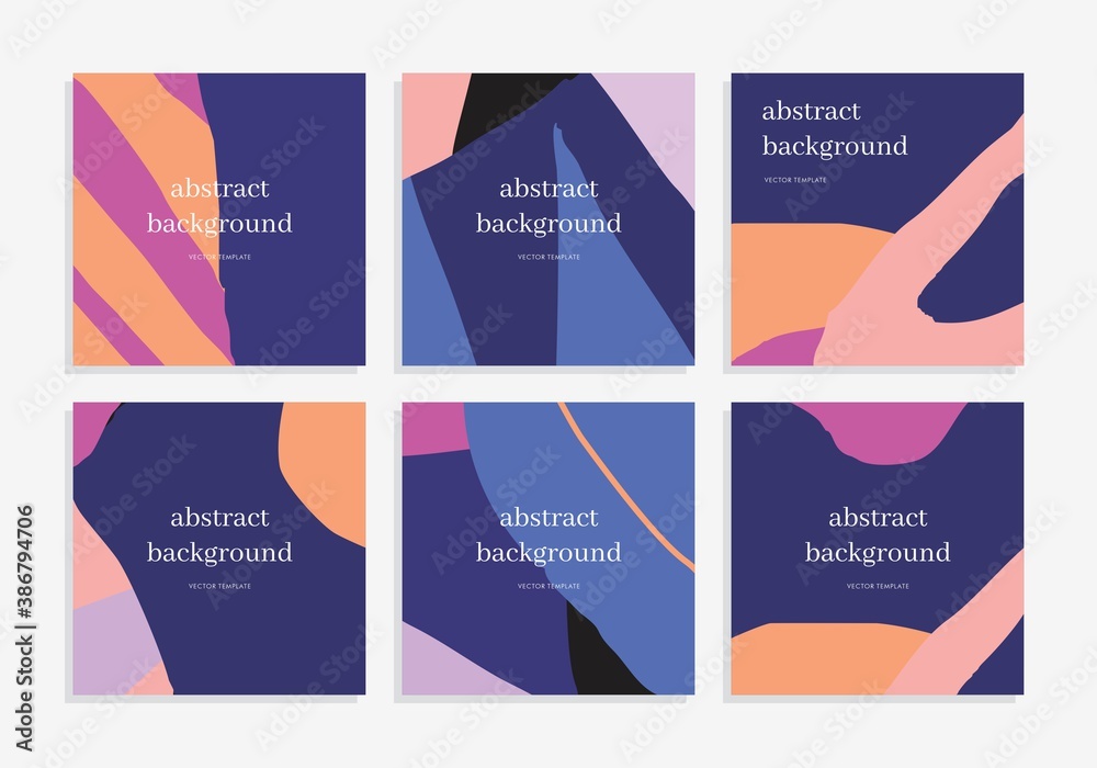 Abstract vector background set 1