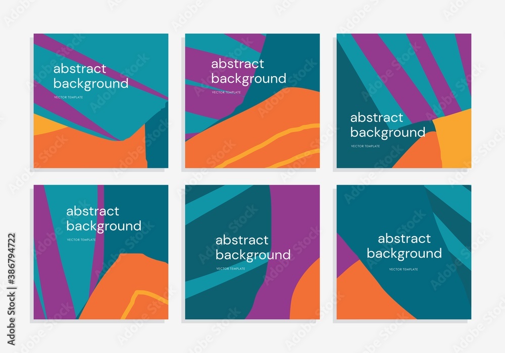 Abstract vector background set 3