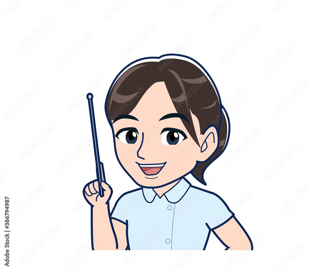 Nurse in a light blue uniform