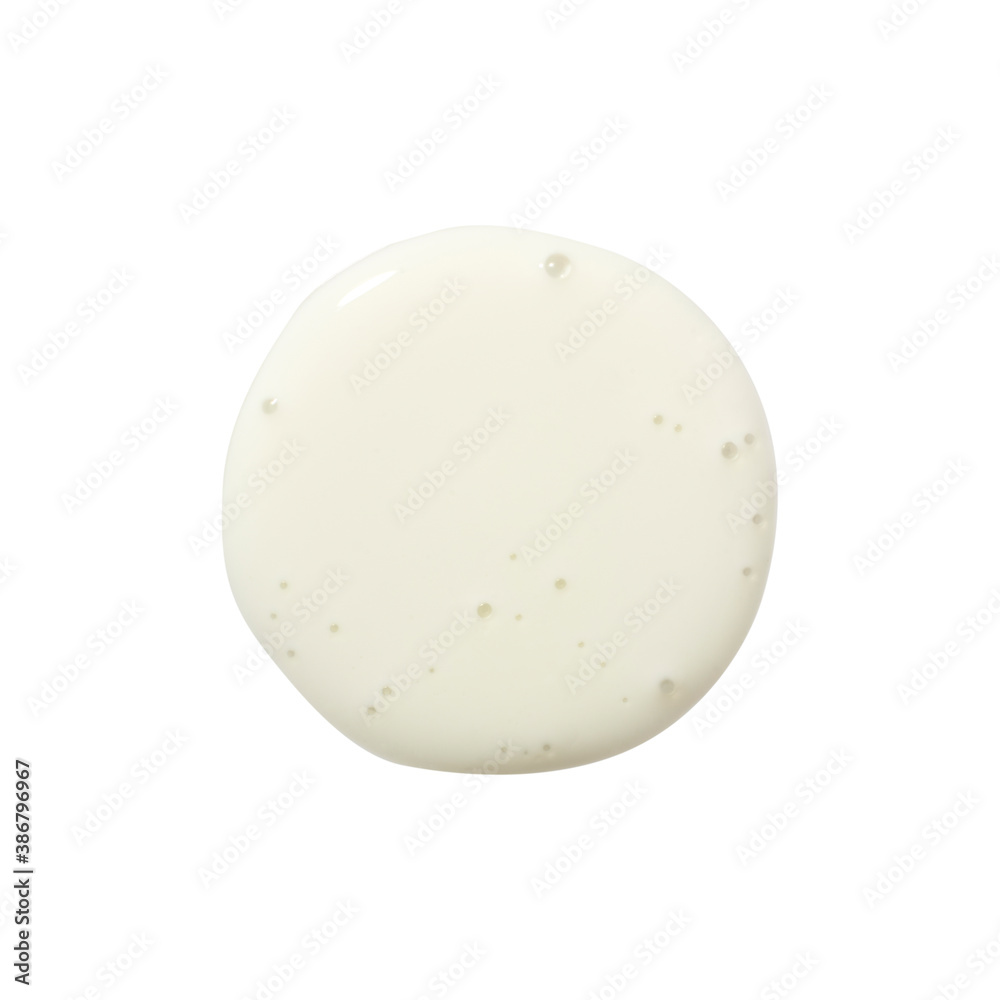 Cosmetic cream in round shape on background Cosmetic cream in round shape on background