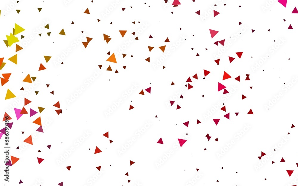 Obraz premium Light Pink, Yellow vector cover in polygonal style.