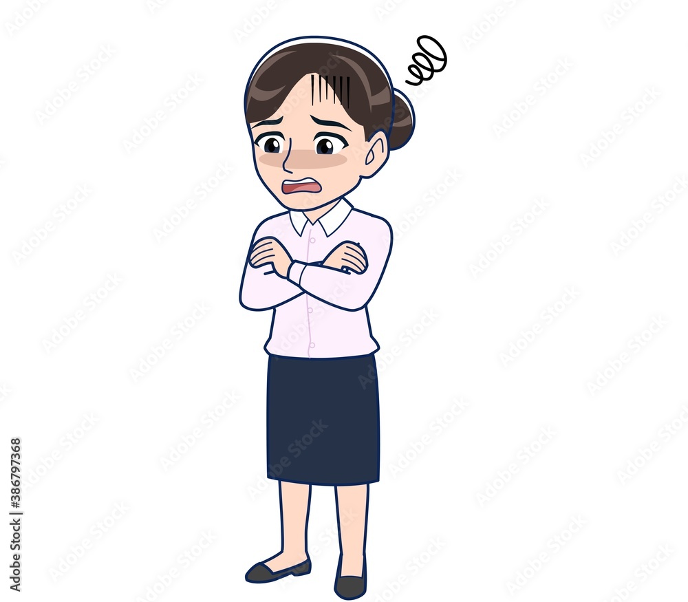 Housewife who came in a pink Y-shirt Housewife who came in a pink Y-shirt