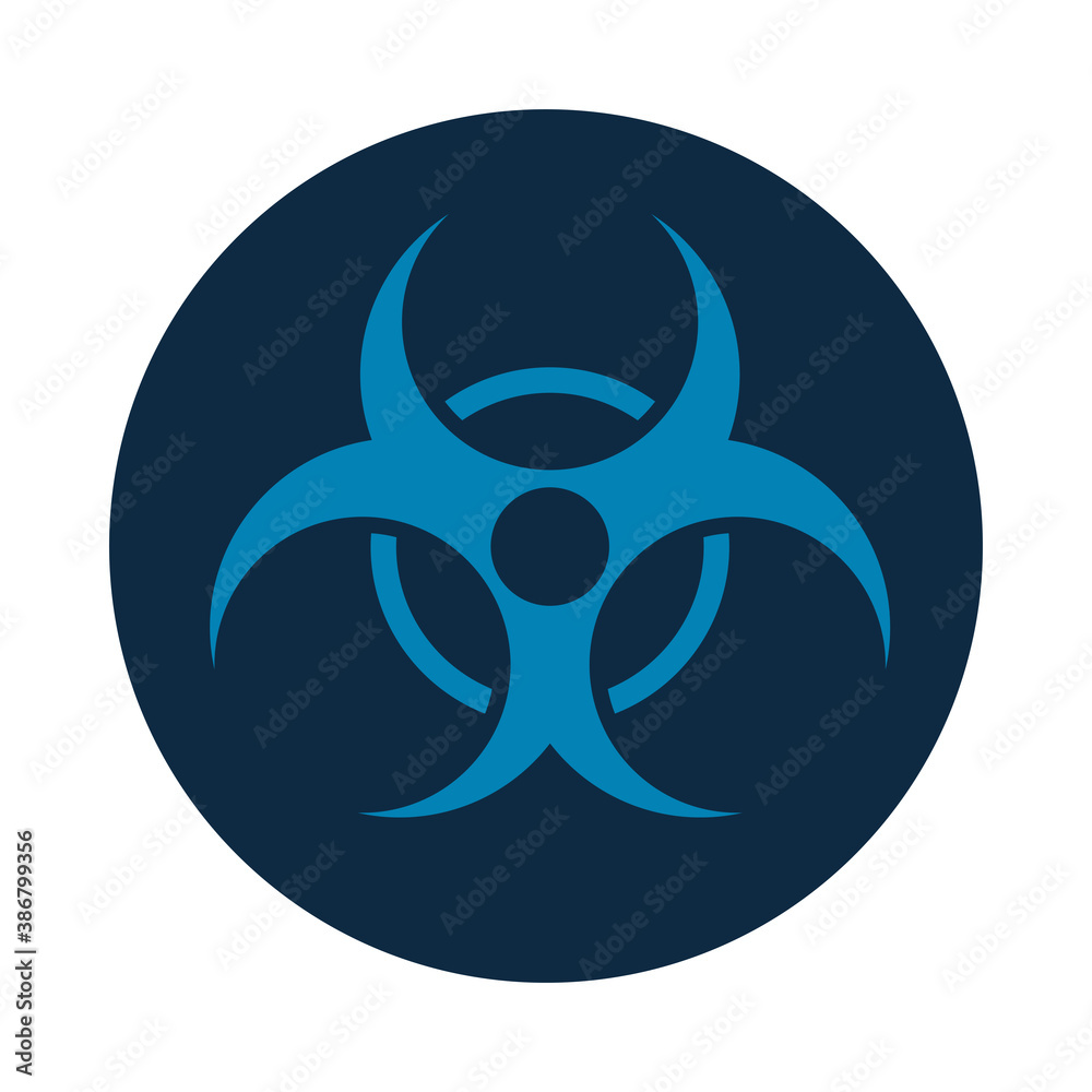 biohazard signal caution isolated icon biohazard signal caution isolated icon