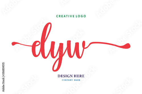 logo composition of the letter DYW is simple, easy to understand and authoritative photo