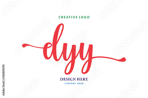 logo composition of the letter DYY is simple, easy to understand and authoritative photo