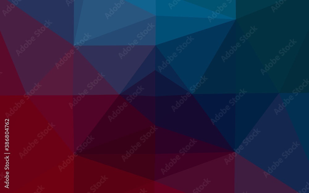 Dark Blue, Red vector abstract polygonal layout. Dark Blue, Red vector abstract polygonal layout.