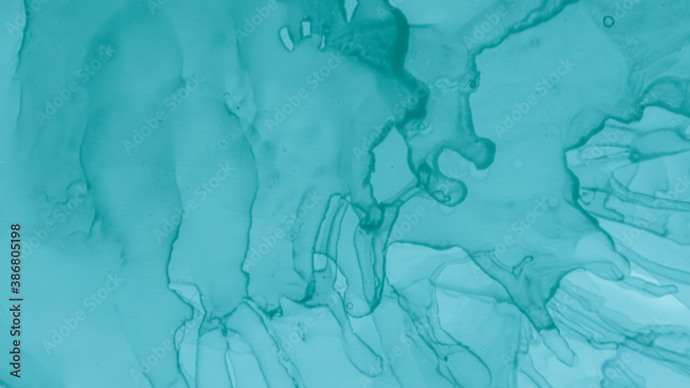 Teal Pastel Flow Liquid. Blue Cloud Gradient Teal Pastel Flow Liquid. Blue Cloud Gradient