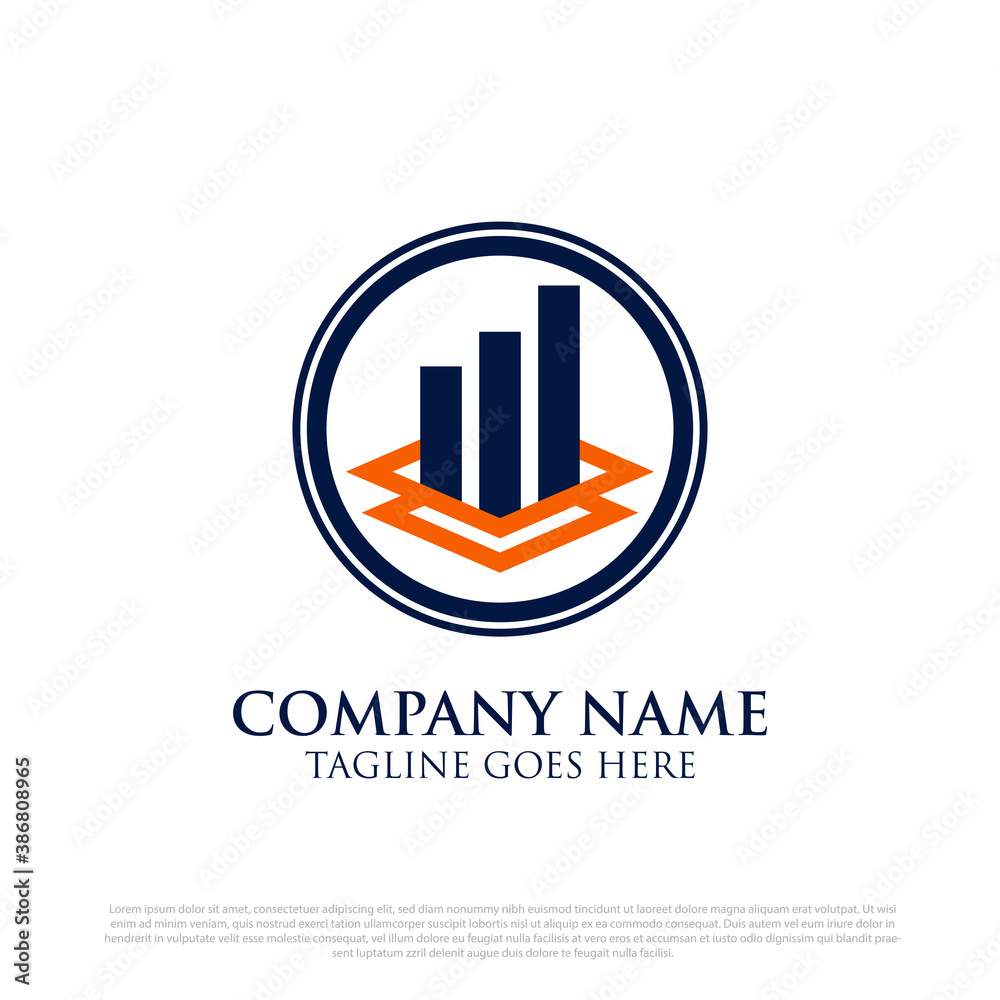 Professional finance consultant logo vector illustrations, can use for your trademark, branding identity or commercial brand