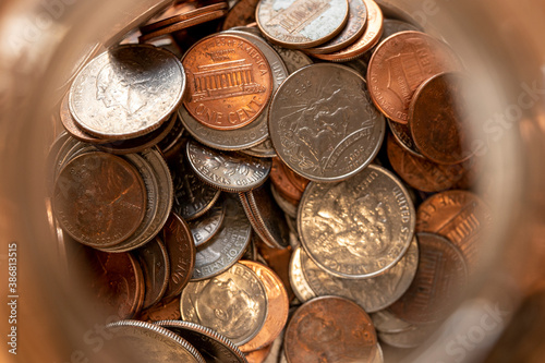 US change money in a jar