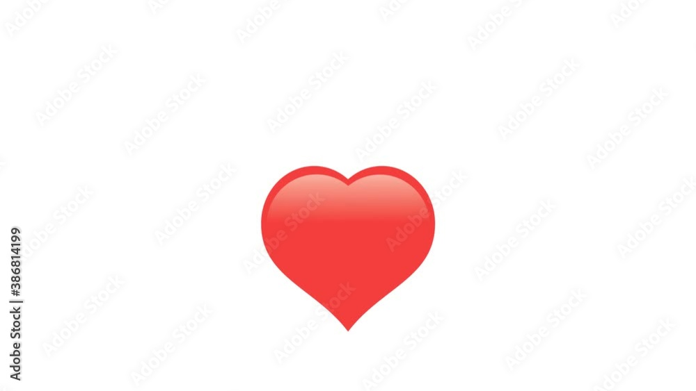 Heart Shape and Musical Note Morphing Loop Isolated Heart Shape and Musical Note Morphing Loop Isolated