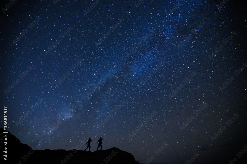 Starry Milky Way, Oahu, Hawaii