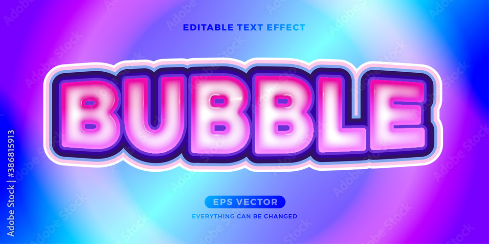 Bubble Gum text effect