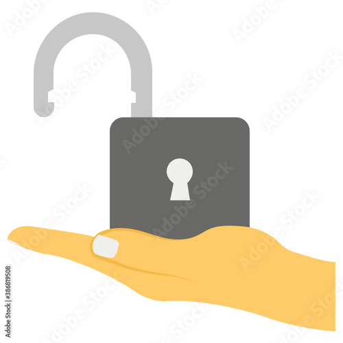 Unlocked Padlock