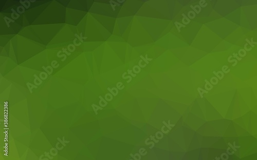 Light Green vector abstract mosaic pattern.