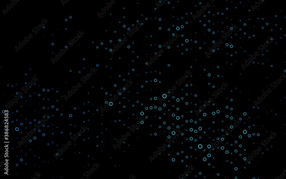 Light BLUE vector background with bubbles.