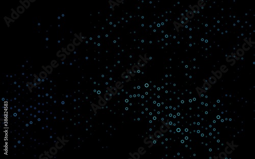 Light BLUE vector background with bubbles.