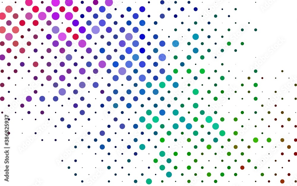 Light Multicolor, Rainbow vector pattern with spheres.