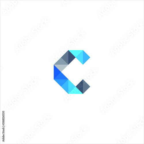Free Download Connect Line Letter C Logo Design Template Element - GFXLoad