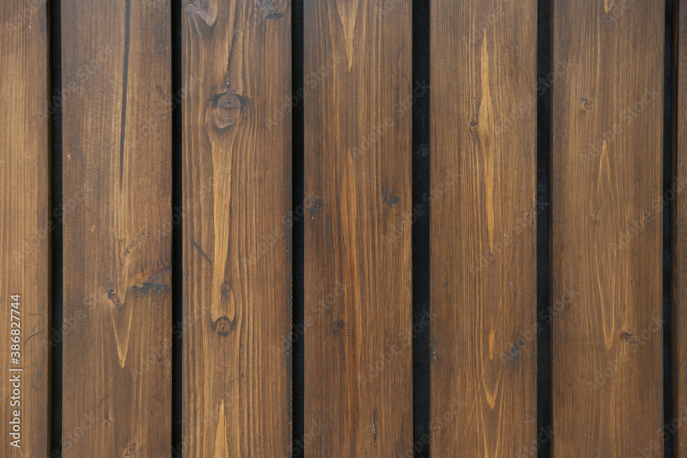Naklejka premium background of wood planks close up