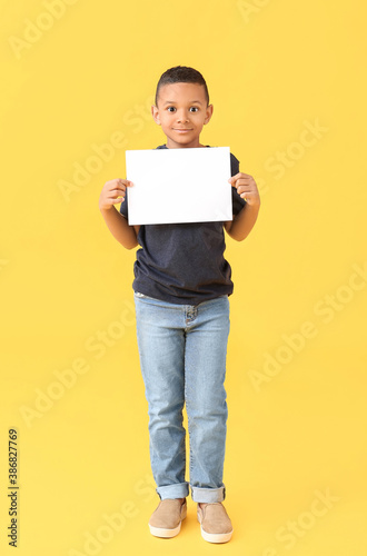 Little African-American boy...