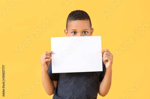 Little African-American boy...